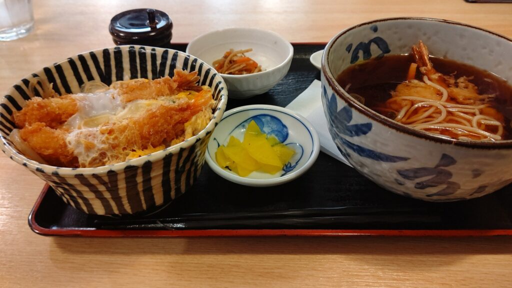 エビ丼エビ天そばセット